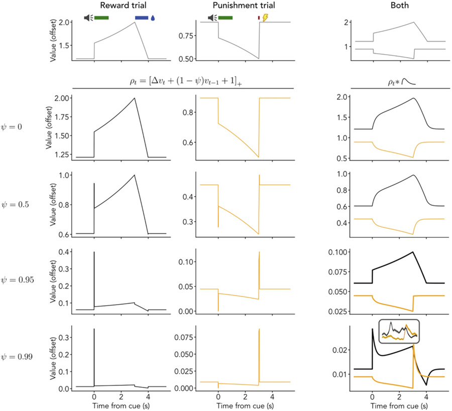 價值前瞻性編碼的簡化模型解釋血清素神經元對短期獎賞與懲罰的響應機制 價值前瞻性編碼的簡化模型解釋血清素神經元對短期獎賞與懲罰的響應機制