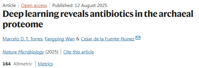 深度學習揭示古菌蛋白質組中的抗生素 深度學習揭示古菌蛋白質組中的抗生素