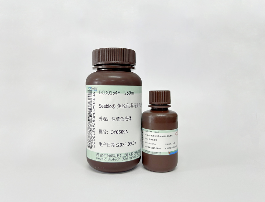Seebio?免脫色考馬斯亮藍快速染色液